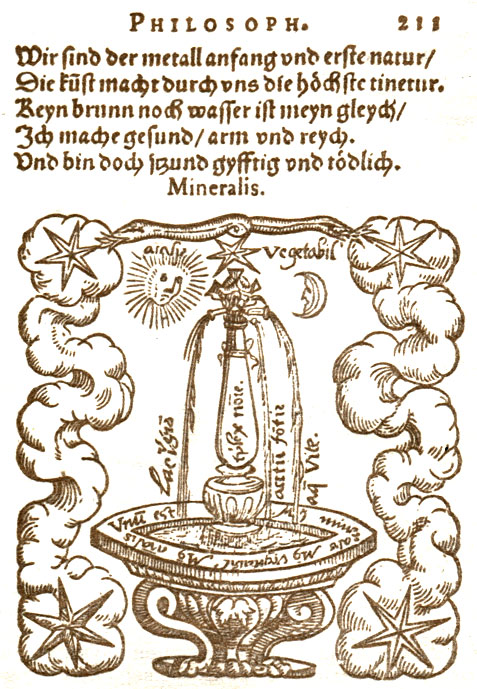 Страница из книги 'Liber rosarium philosophorum', посвященной приготовлению 'универсального лекарства'